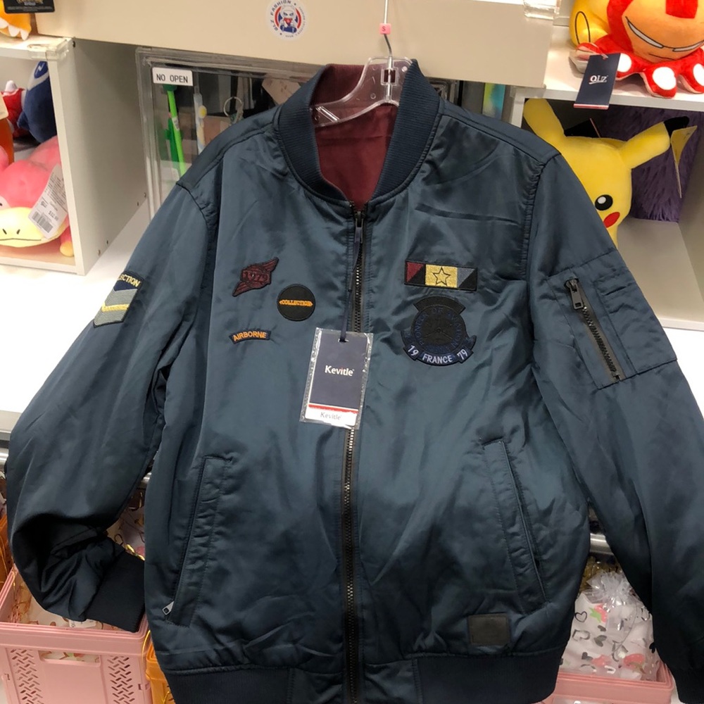 NASA Jacket Men Blue, reversible